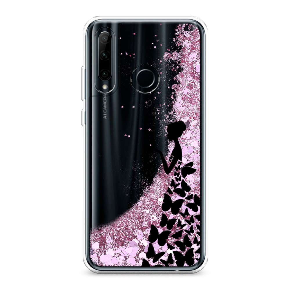 

Чехол Awog на Honor 20 lite/Honor 10i/20e/P Smart Plus 2019 "Дама в бабочках", Разноцветный, 69294-1