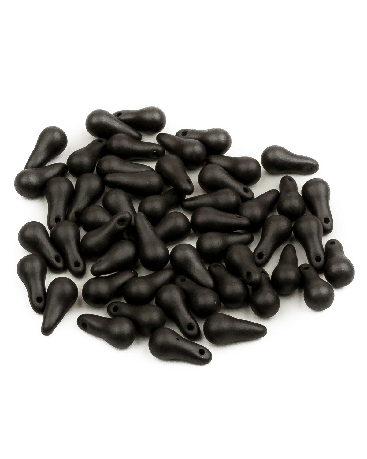 

Чешские бусины Czech Beads Bulb Beads, 5х10 мм, Alabaster Metallic Black 50 шт, Разноцветный, Bulb Beads