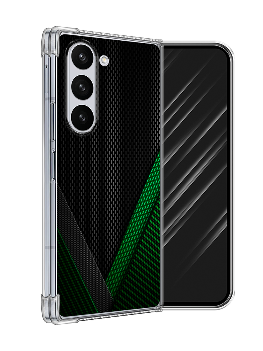 

Чехол Awog на Samsung Galaxy Z Fold 6 "Зеленый карбон", Черный;зеленый, 2109850-1