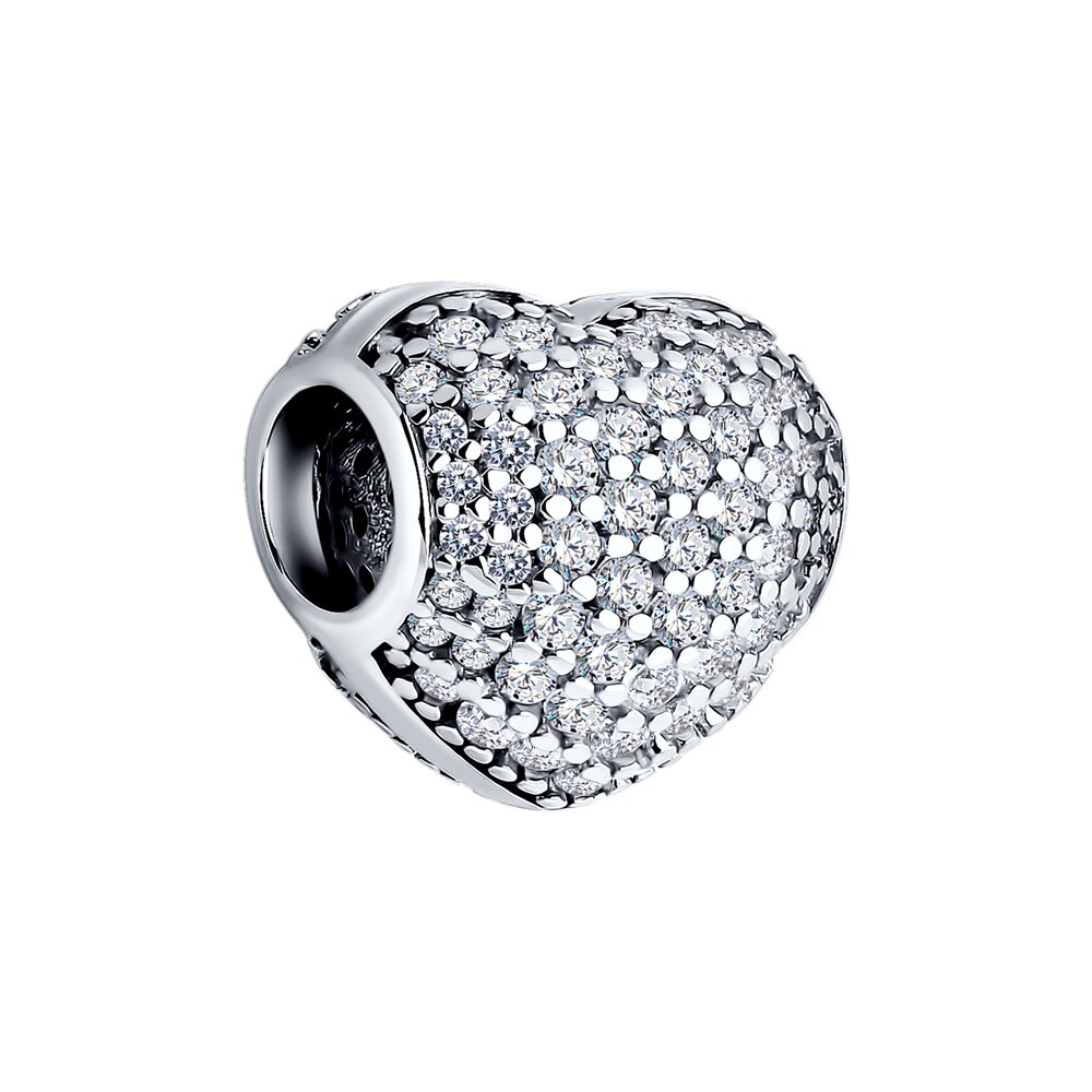 

Шарм из серебра SOKOLOV 94033011, фианит, 94033011