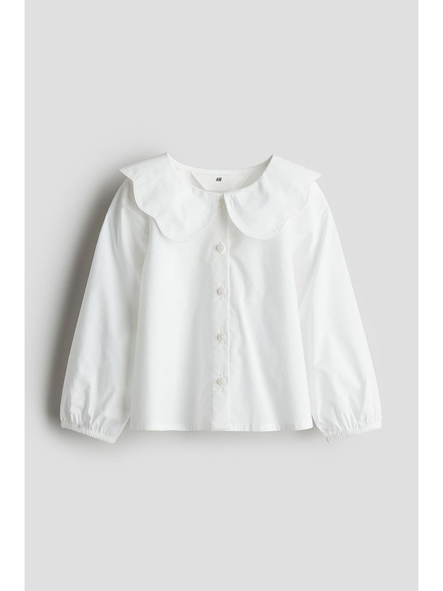 

Блузка детская H&M 117670500, белый, 104, 117670500