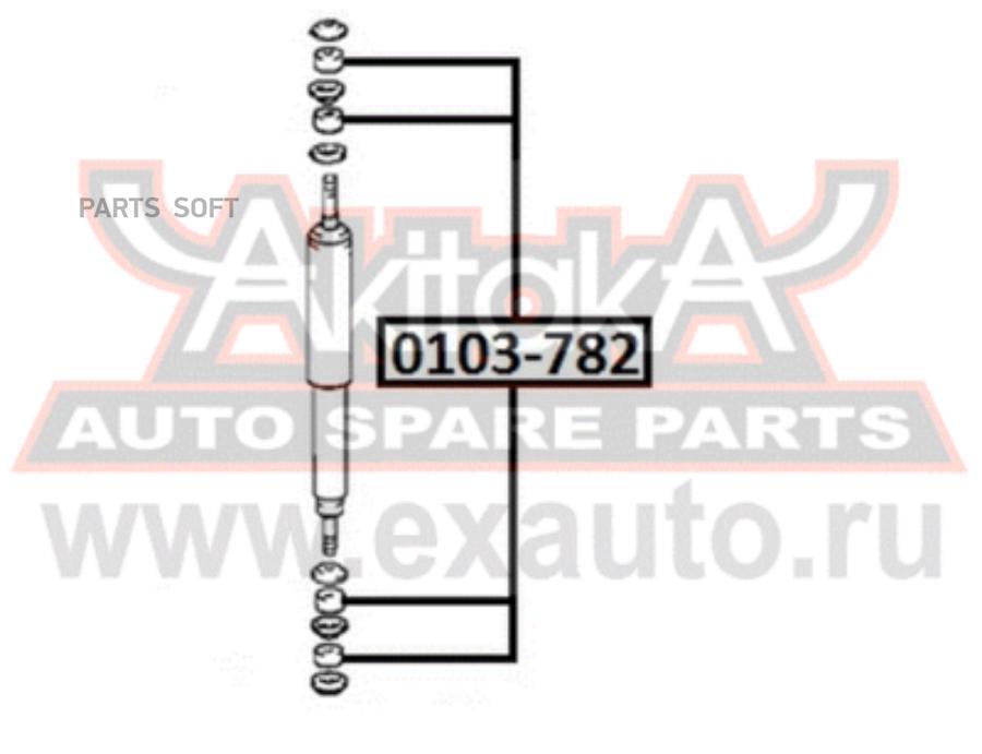

Втулка амортизатора | зад прав/лев | 0103782