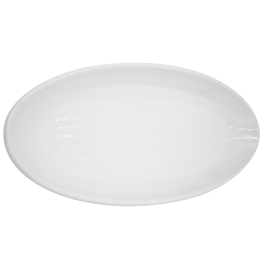 фото Сервировочная тарелка китовый плавник, белый, 36х15х2,5 см, mm-plt-73 marma