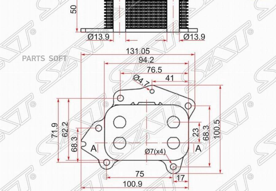 

Радиатор Масляный Citroen Berlingo 96-/C-Elysee 12-/Ford C-Max 10-/Fiesta 08-/Focus 04-11/