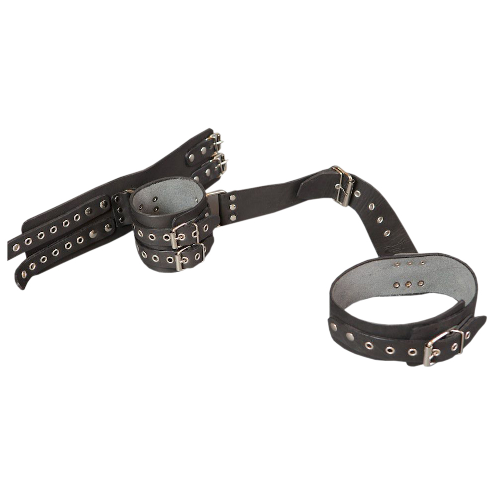 Кожаный комплект без подкладки для фиксации рук за спиной