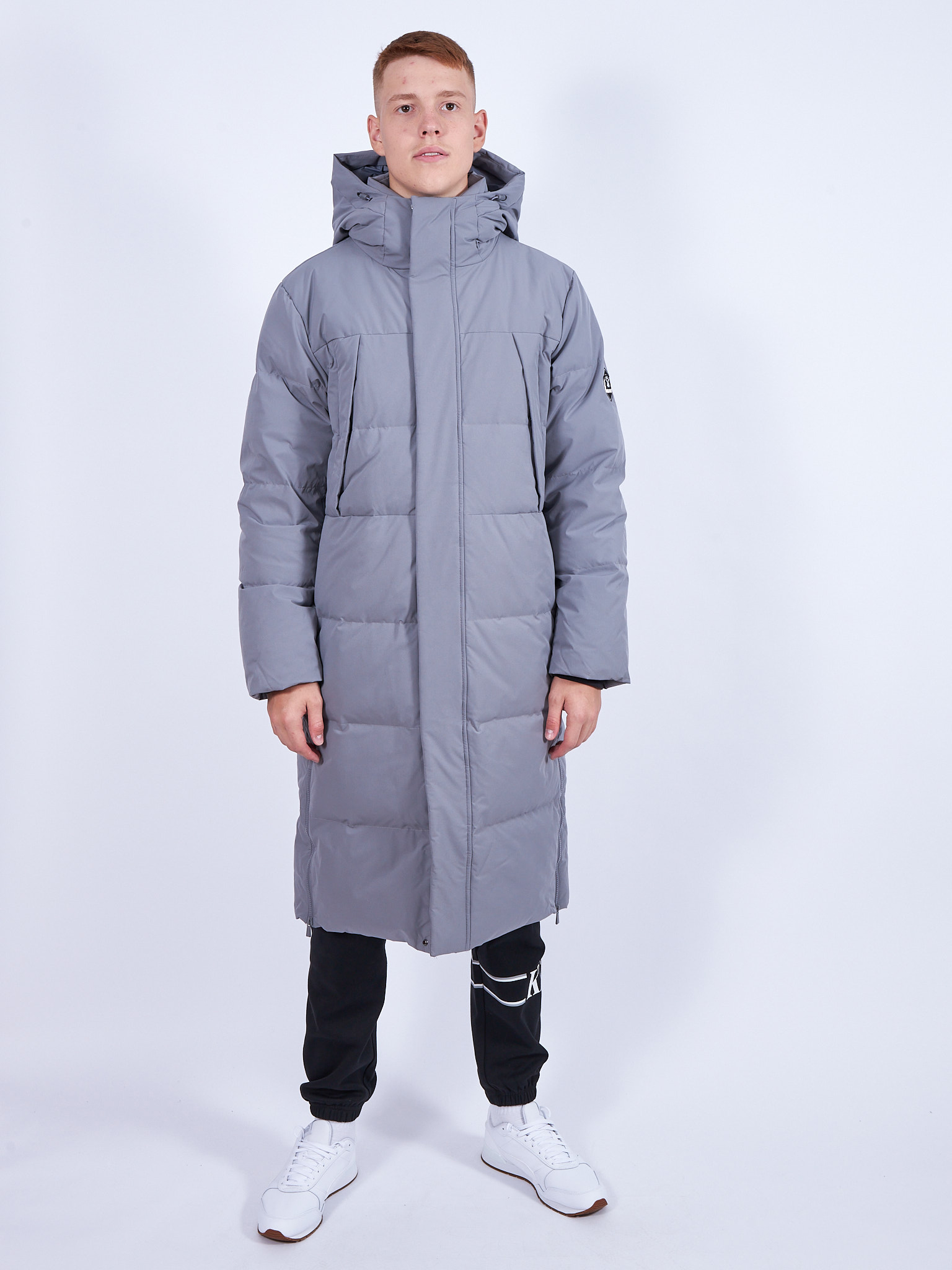 

Пуховик мужской KELME 6147YR1006-201 серый 2XL, 6147YR1006-201