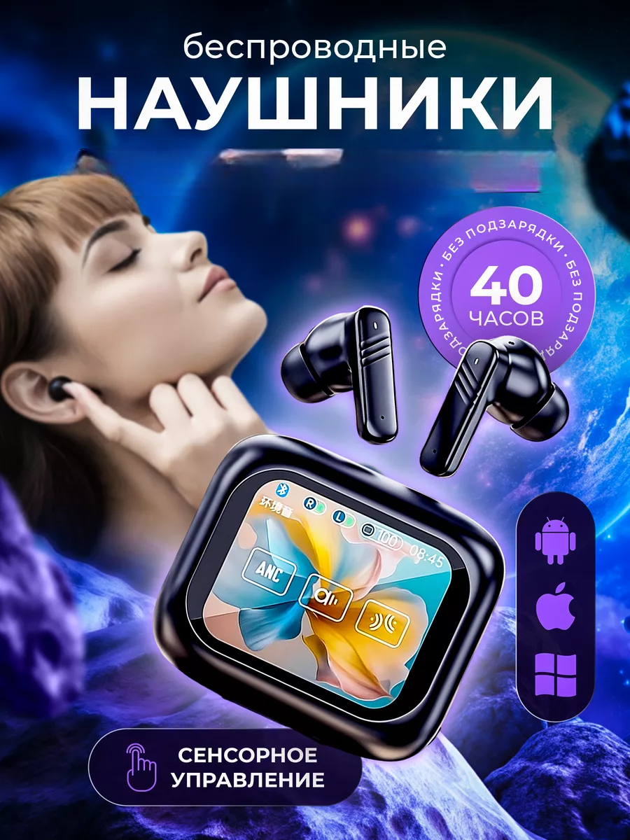 

Беспроводные наушники ANC LX-10 Black (4052533), LX-10