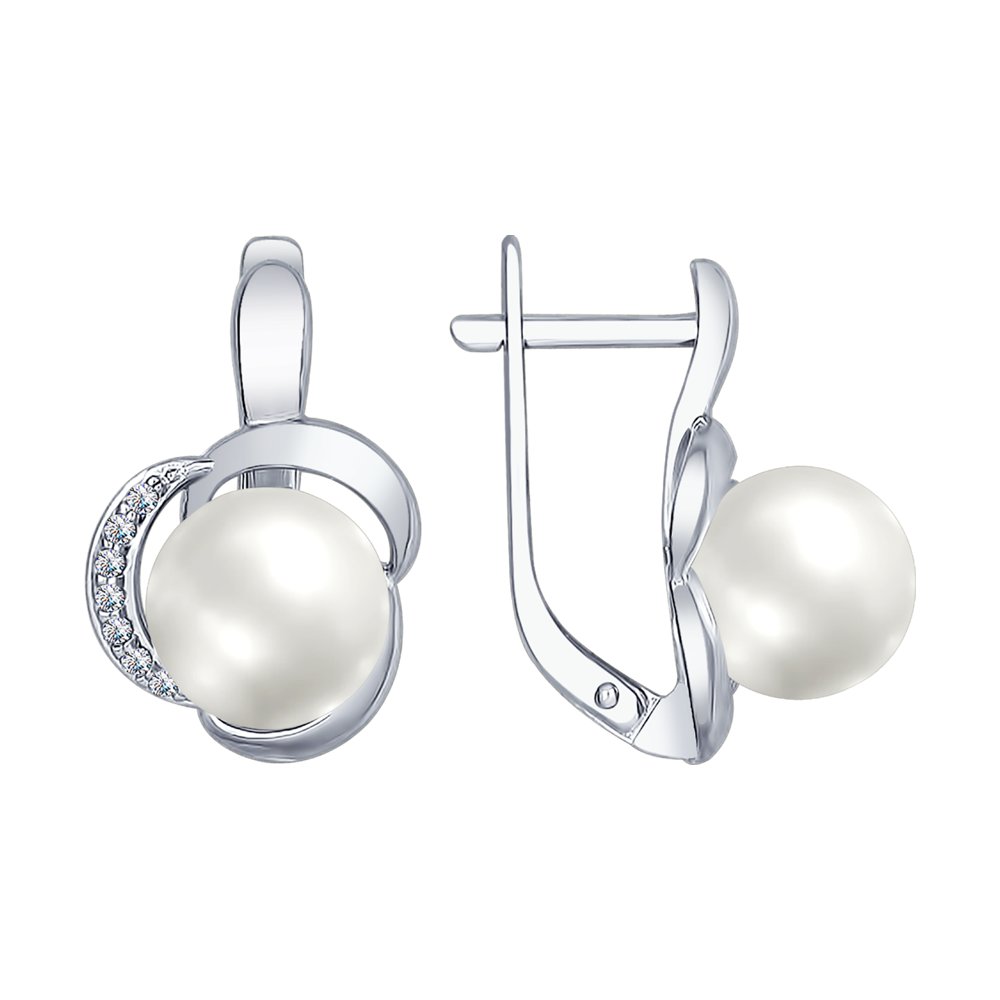 

Серьги из серебра с жемчугом SOKOLOV 94022489, 94022489