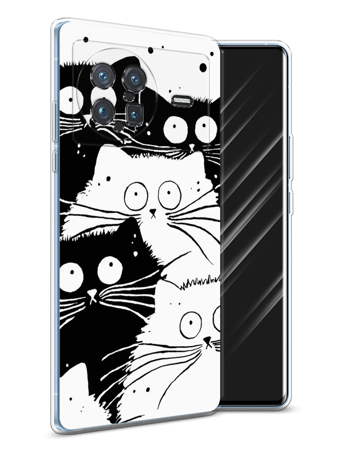 

Чехол Awog на Vivo X Note "Коты черно-белые", Разноцветный, 266950-2