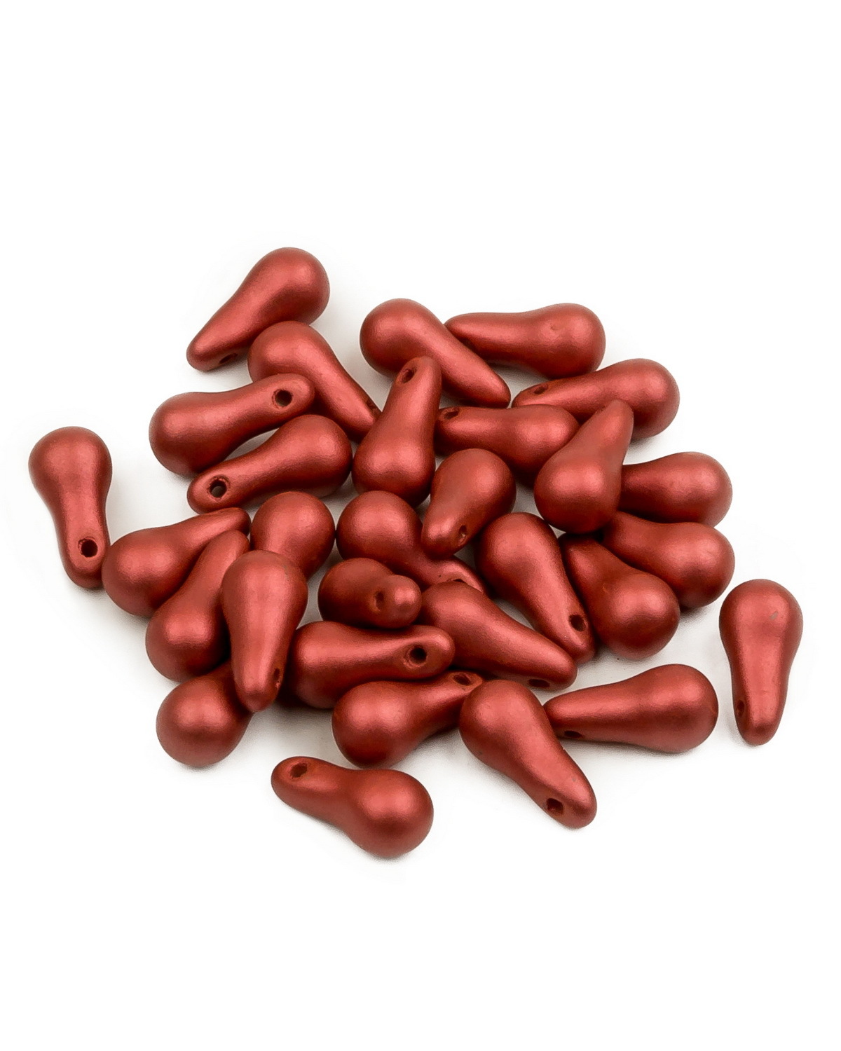 

Чешские бусины Czech Beads Bulb Beads, 5х10 мм, Alabaster Metallic Red 30 шт, Разноцветный, Bulb Beads