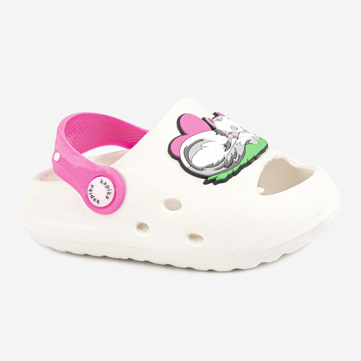 Сабо детские Kapika 82225-1, цвет белый, размер 29 EU