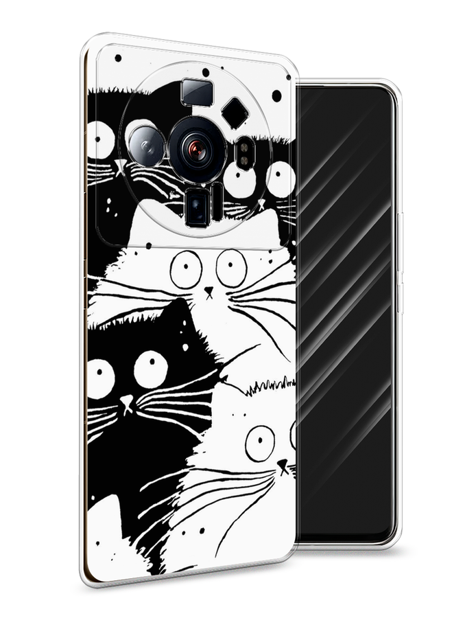 

Чехол Awog на Xiaomi 12S Ultra "Коты черно-белые", Разноцветный, 314550-2