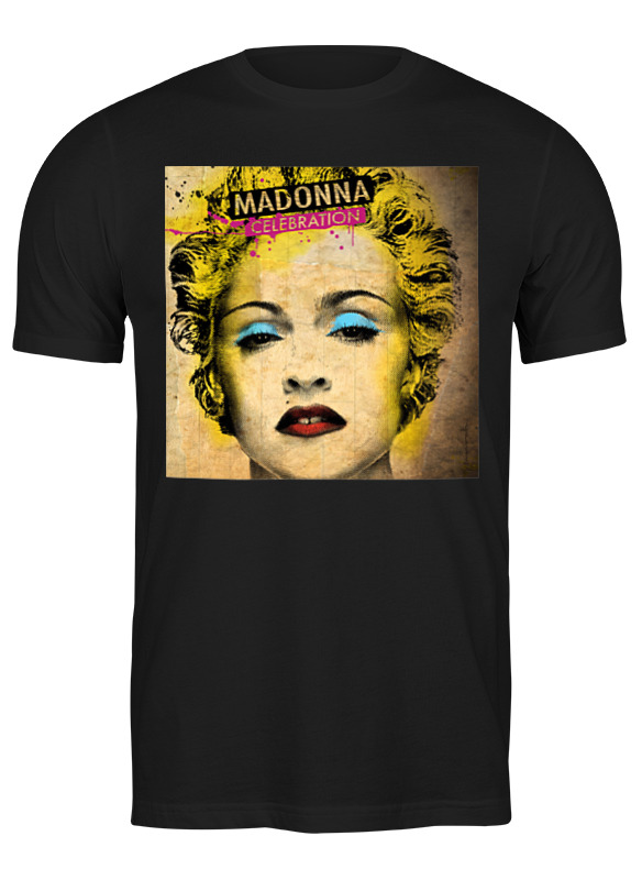 

Футболка мужская Printio Madonna черная XL, Черный, Madonna