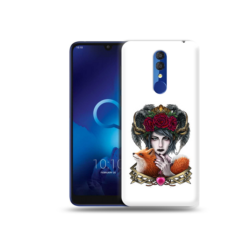 

Чехол MyPads Tocco для Alcatel 3L 5039D (2019) девушка с лисой (PT227139.667.314), Прозрачный, Tocco