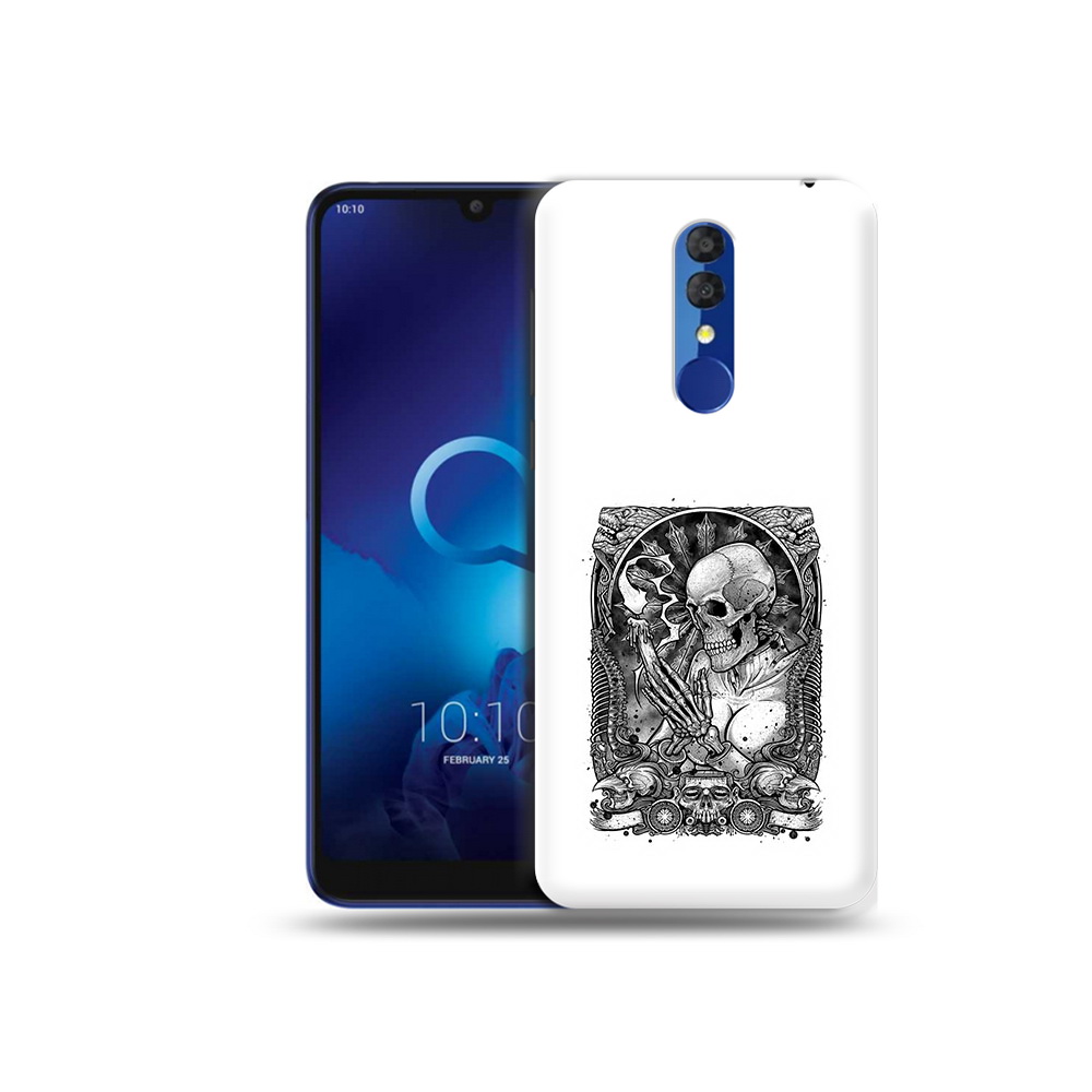 

Чехол MyPads Tocco для Alcatel 3L 5039D (2019) девушка скелет (PT227139.667.316), Прозрачный, Tocco
