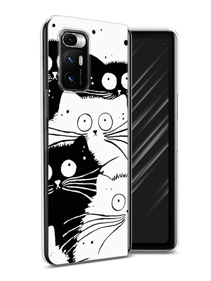 

Чехол Awog на Xiaomi Mi Mix Fold "Коты черно-белые", Разноцветный, 314250-2
