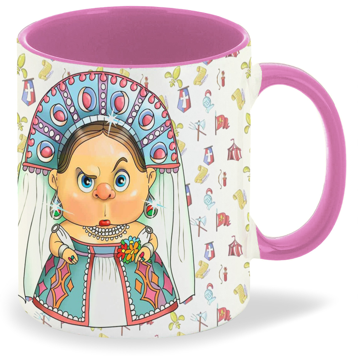 фото Кружка розовая coolpodarok бесит когда царскую натуру