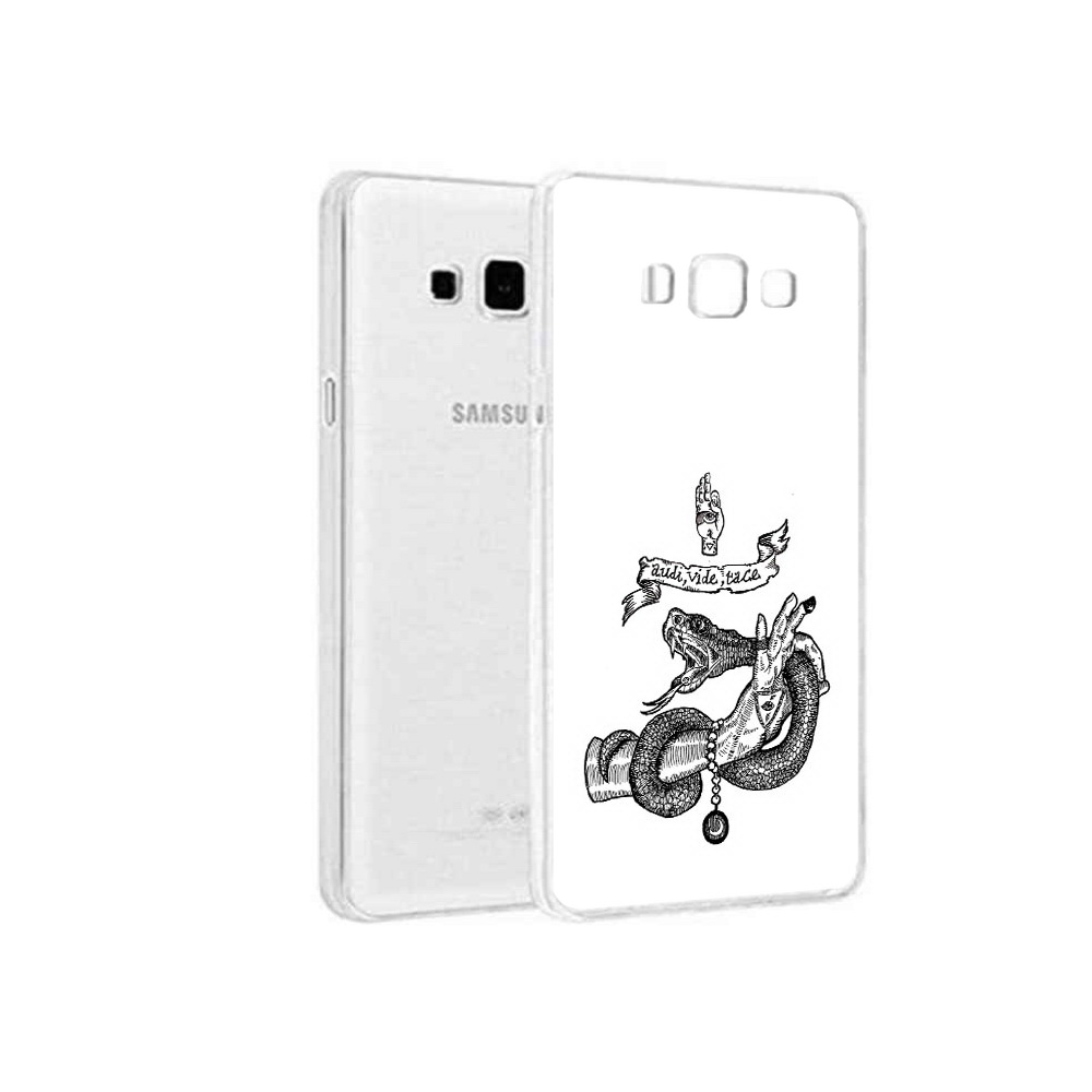 

Чехол MyPads Tocco для Samsung Galaxy A5 (2015) змея на руке рисунок, Прозрачный, Tocco