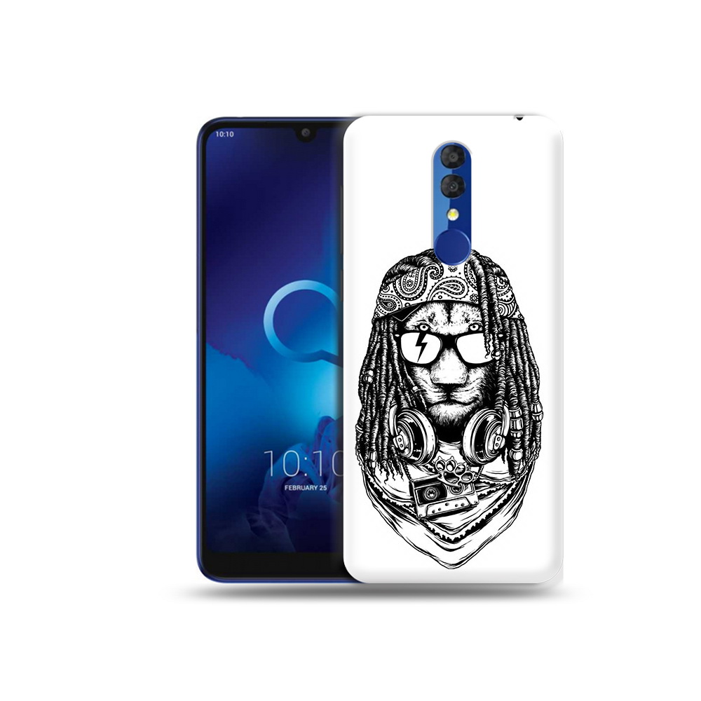 

Чехол MyPads Tocco для Alcatel 3L 5039D (2019) дреды льва (PT227139.667.338), Прозрачный, Tocco