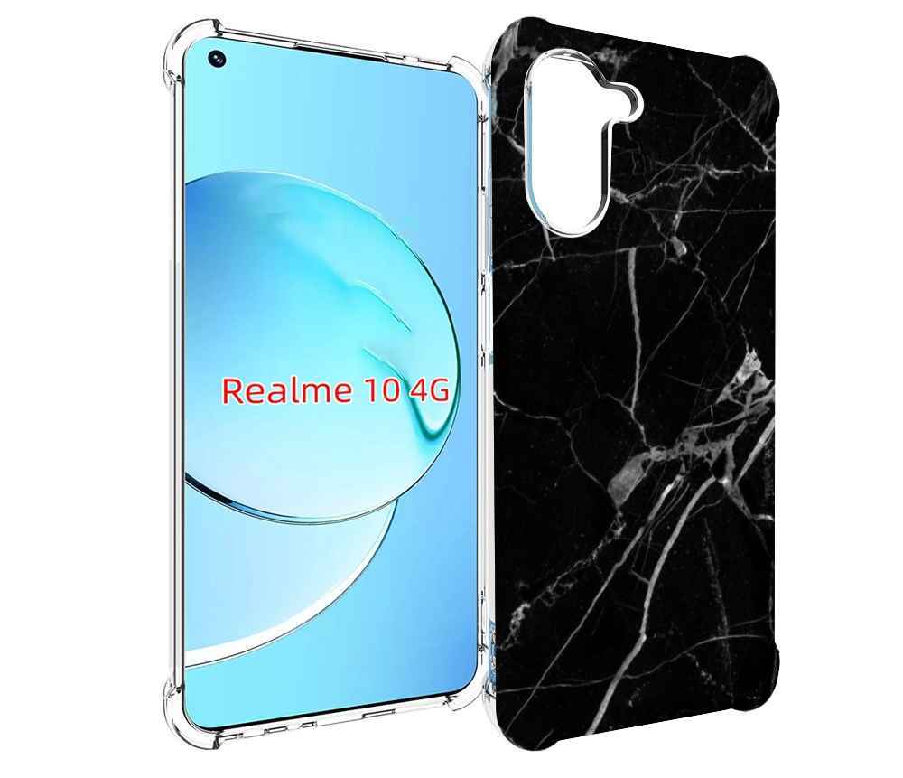 

Чехол MyPads разбитое стекло для Realme 10, Прозрачный, Tocco