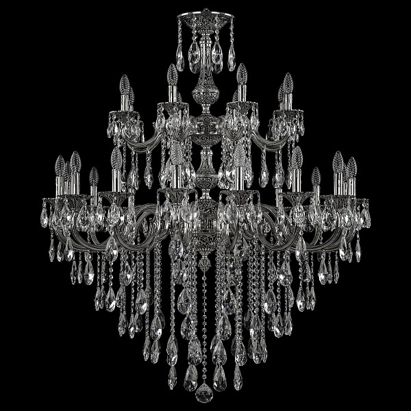 фото Подвесная люстра 7201 72101/16+8/360/2d b nb bohemia ivele crystal