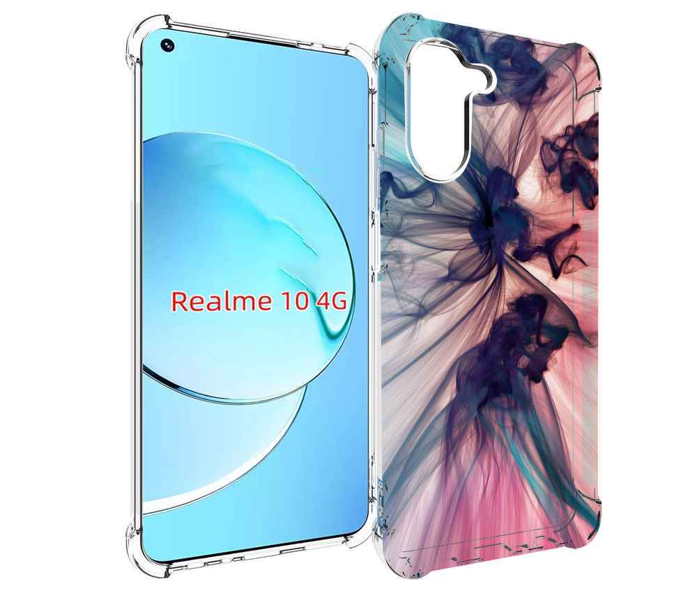 

Чехол MyPads разноцветный дым для Realme 10, Прозрачный, Tocco