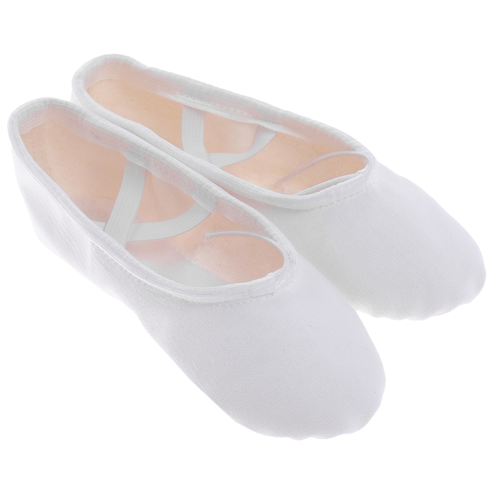 

Балетки тиковые, длина по стельке 22 см, цвет белый, 1802114