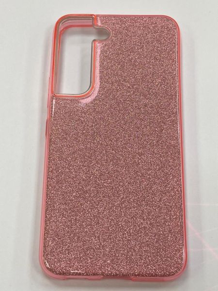 Накладка силиконовая Neypo Brilliant  для Samsung Galaxy S22 розовые кристаллы