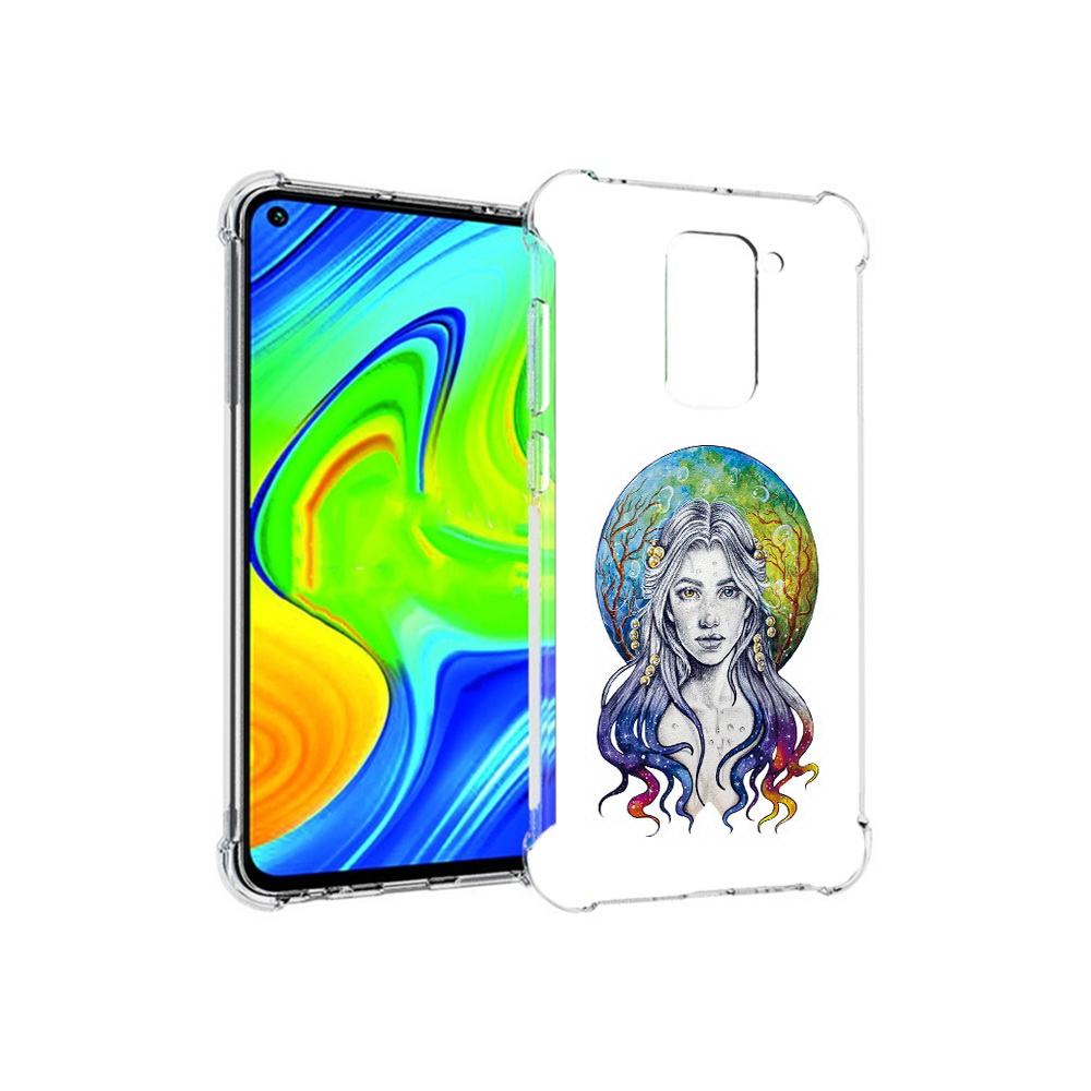 Чехол MyPads Tocco для Xiaomi Redmi Note 9 девушка с красивыми волосами (PT150805.258.313)