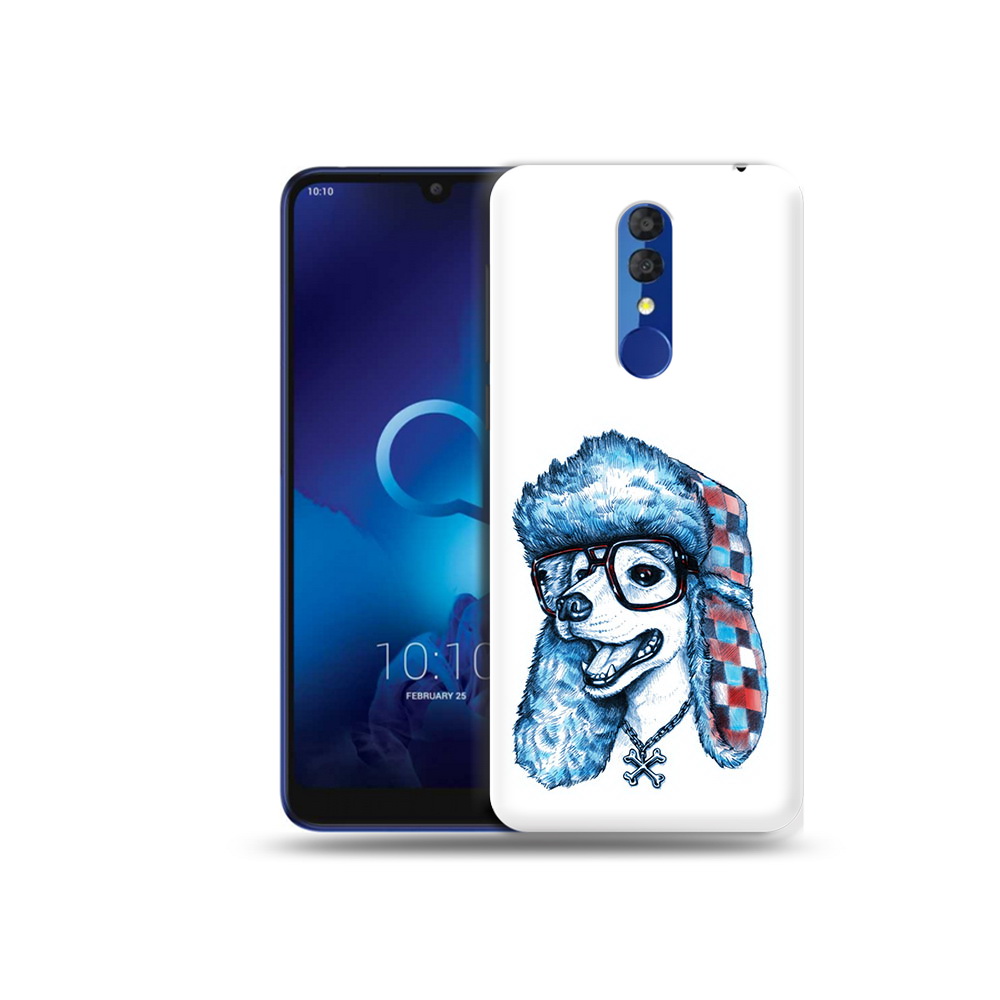 

Чехол MyPads Tocco для Alcatel 3L 5039D (2019) зимний пес (PT227139.667.362), Прозрачный, Tocco