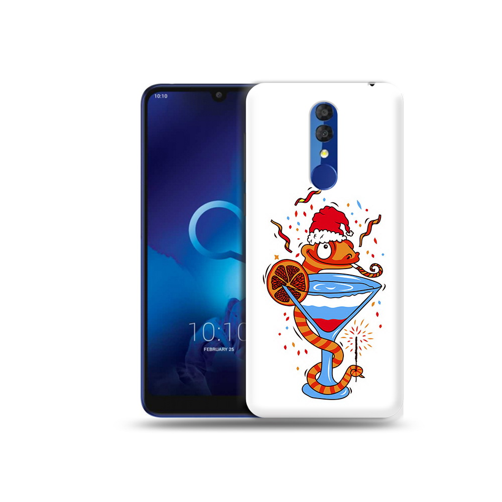 

Чехол MyPads Tocco для Alcatel 3L 5039D (2019) змейка (PT227139.667.364), Прозрачный, Tocco