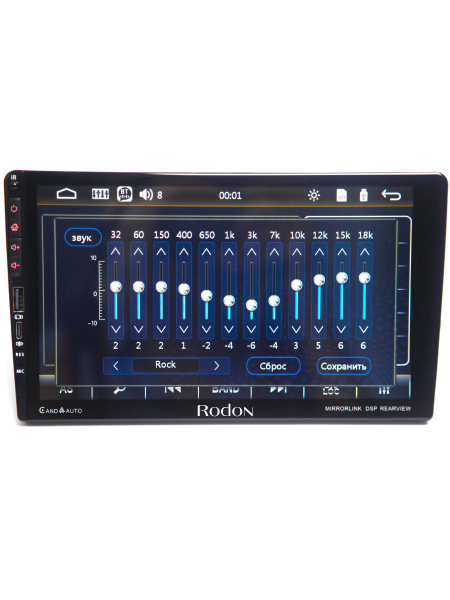 

Автомобильная магнитола Rodon 1 DIN с экраном 9 дюймов Bluetooth, 98989