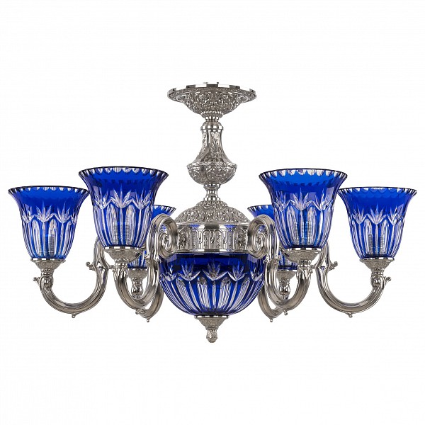 

Подвесная люстра 7203 72203P/6/175 Ni P2 U Clear-Blue/H-1I Bohemia Ivele Crystal