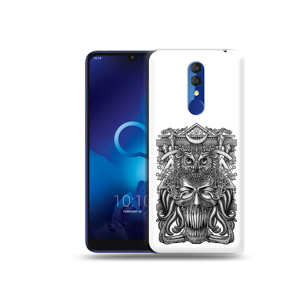 

Чехол MyPads Tocco для Alcatel 3L 5039D (2019) зубастая сова (PT227139.667.369), Прозрачный, Tocco