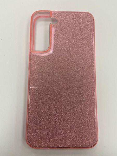Накладка силиконовая Neypo Brilliant  для Samsung Galaxy S22 Plus розовые кристаллы
