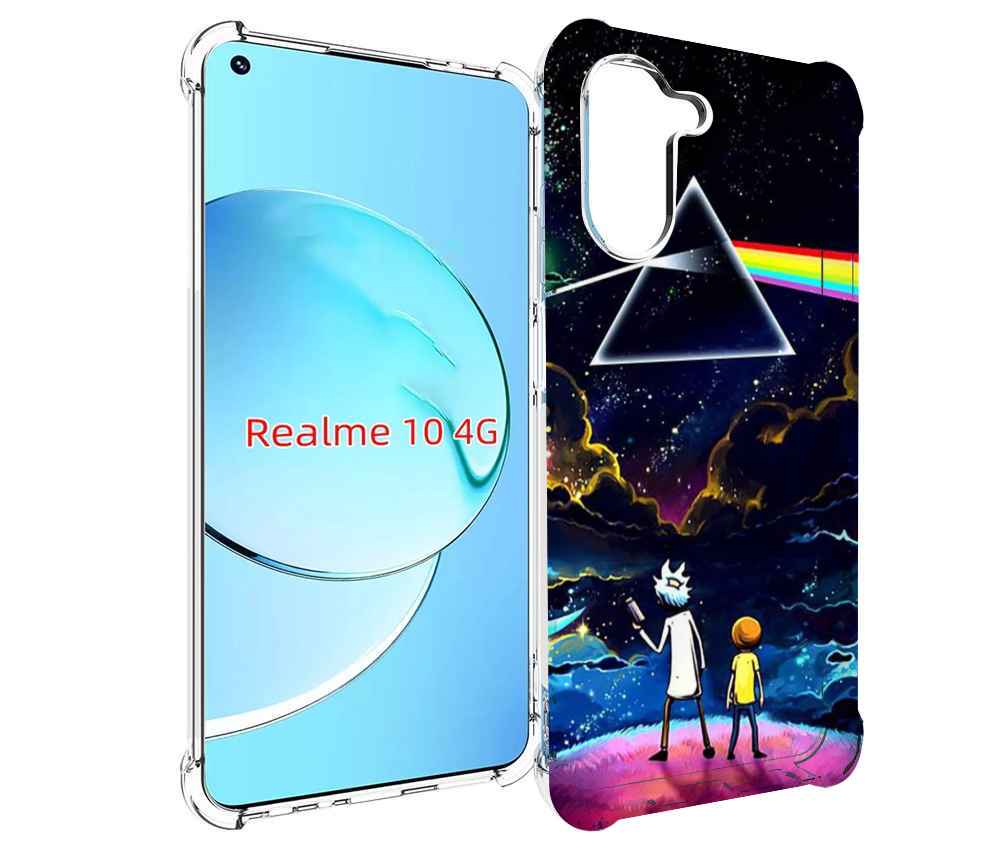 

Чехол MyPads рик и морти в космосе для Realme 10, Прозрачный, Tocco