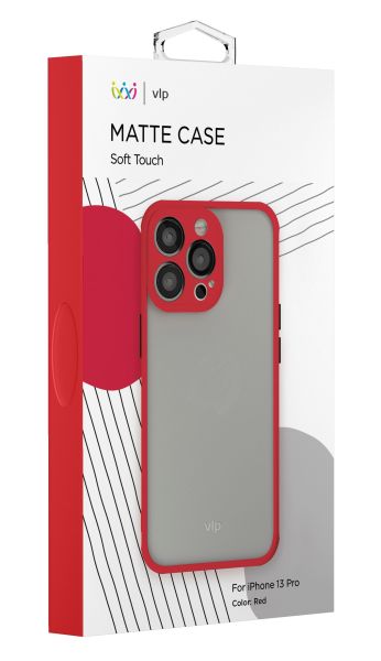 

Накладка силикон VLP Matte Case для iPhone 13 Pro Красный, iPhone 13 Pro