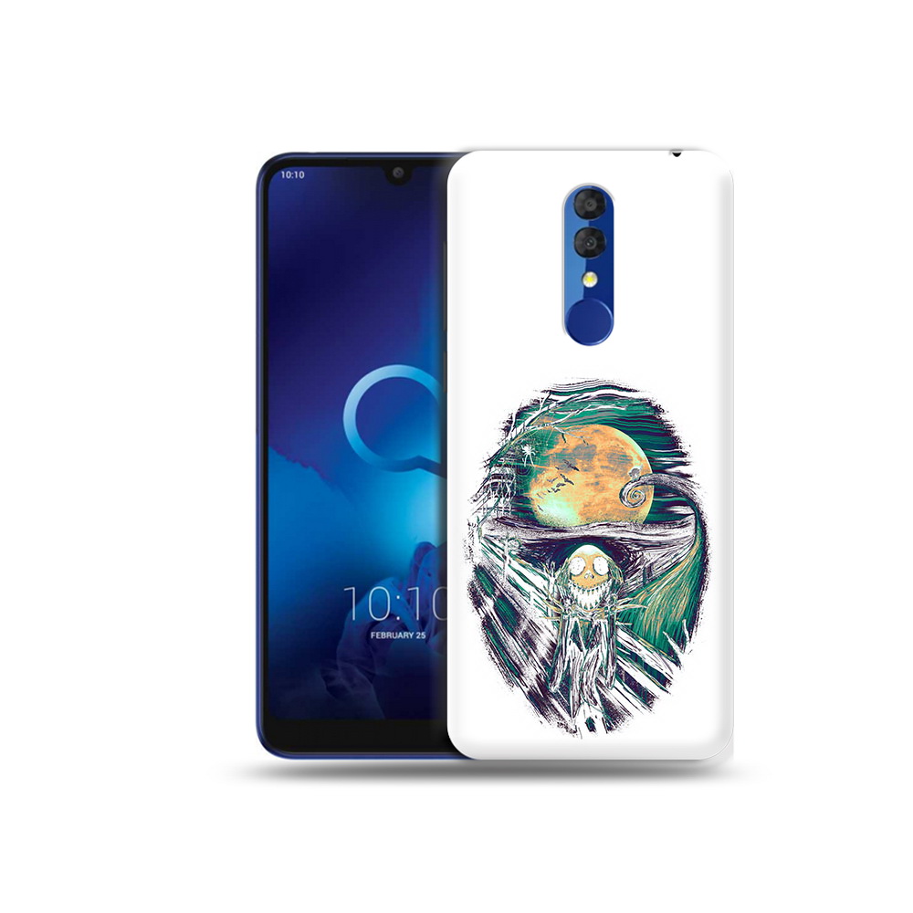 

Чехол MyPads Tocco для Alcatel 3L 5039D (2019) зубастое существо абстракция, Прозрачный, Tocco