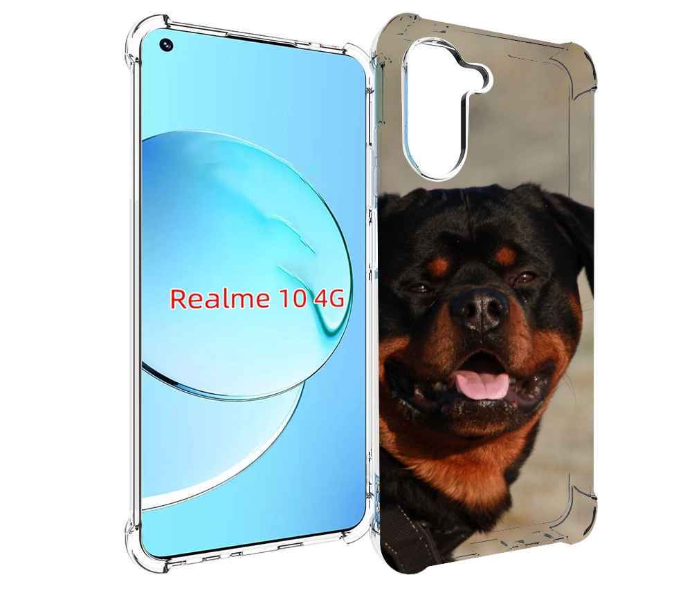 

Чехол MyPads ротвеллер 2 для Realme 10, Прозрачный, Tocco