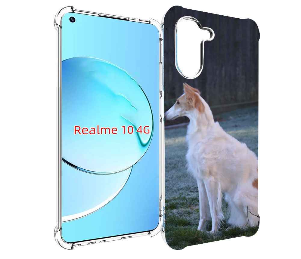 

Чехол MyPads русская псовая борзая для Realme 10, Прозрачный, Tocco
