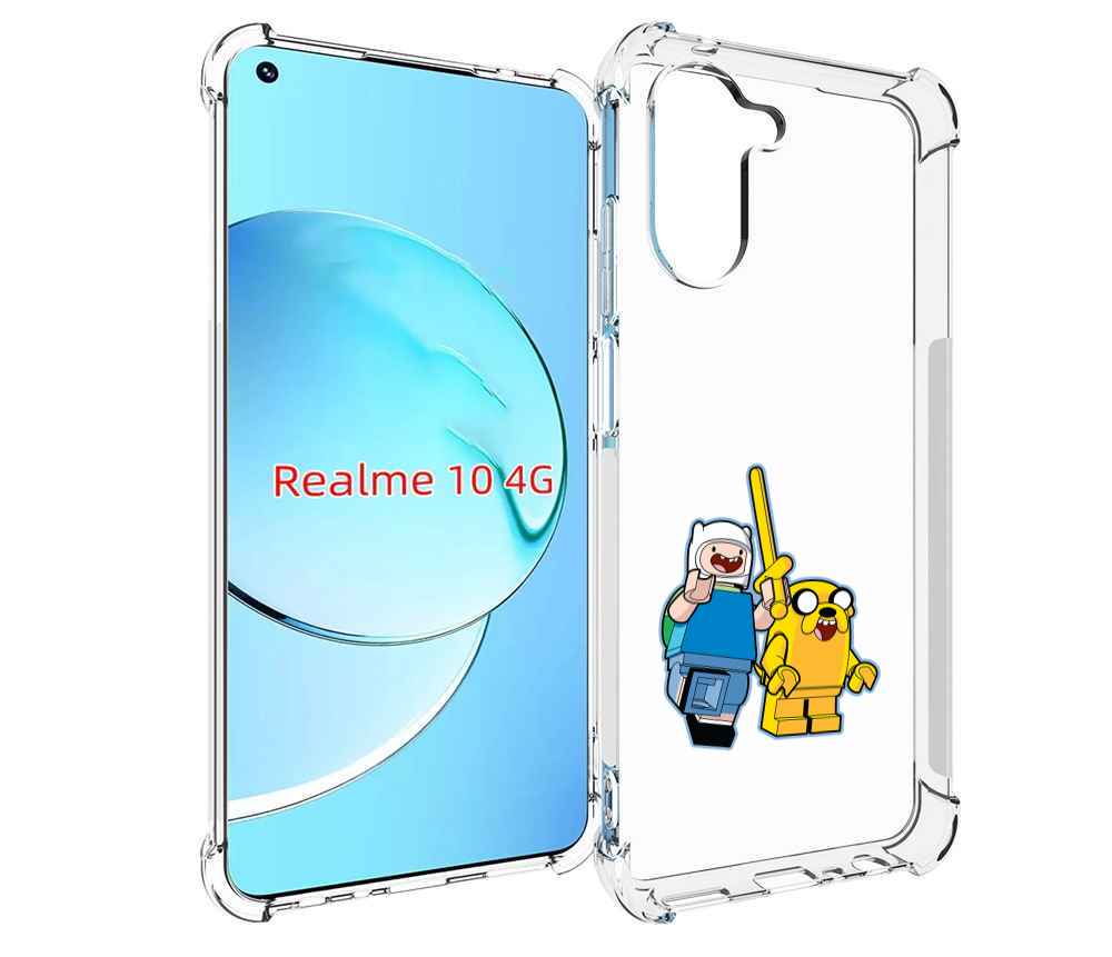 

Чехол MyPads время приключений лего для Realme 10, Прозрачный, Tocco