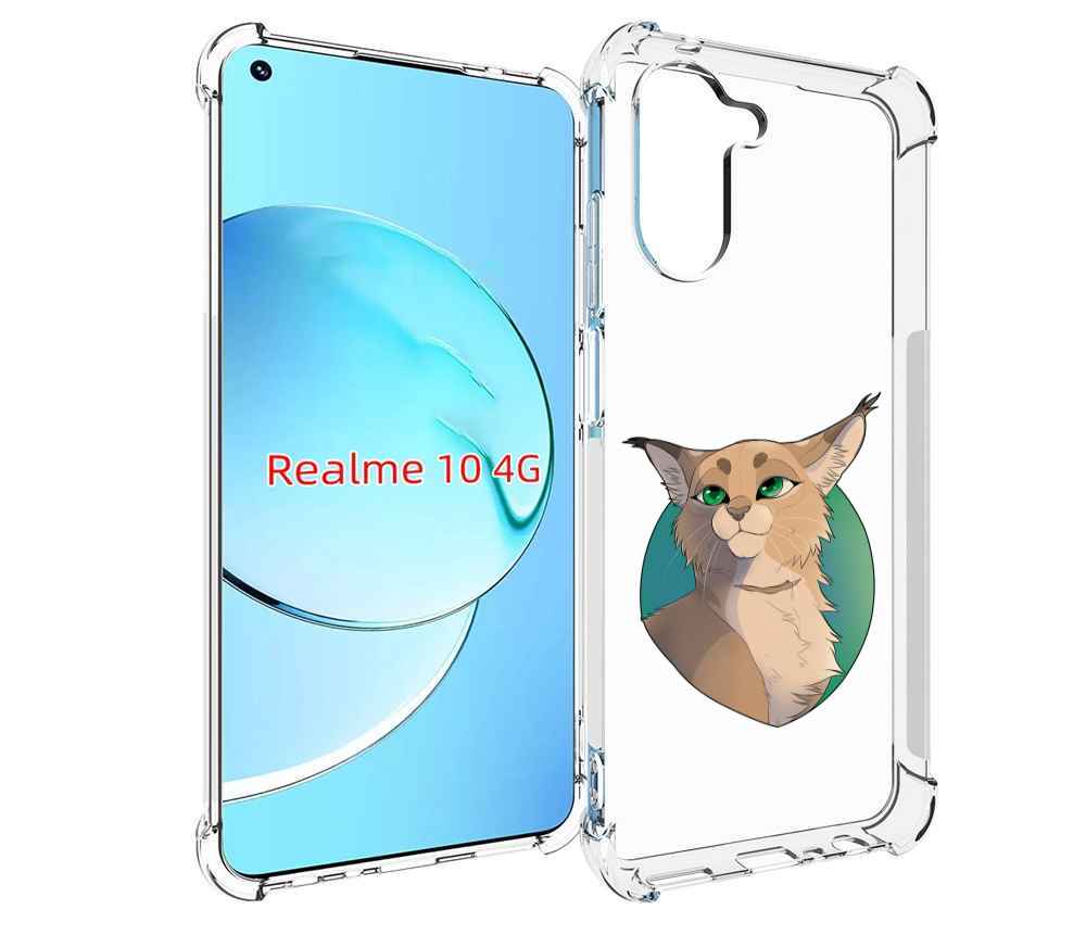 

Чехол MyPads рысь-нарисованная для Realme 10, Прозрачный, Tocco