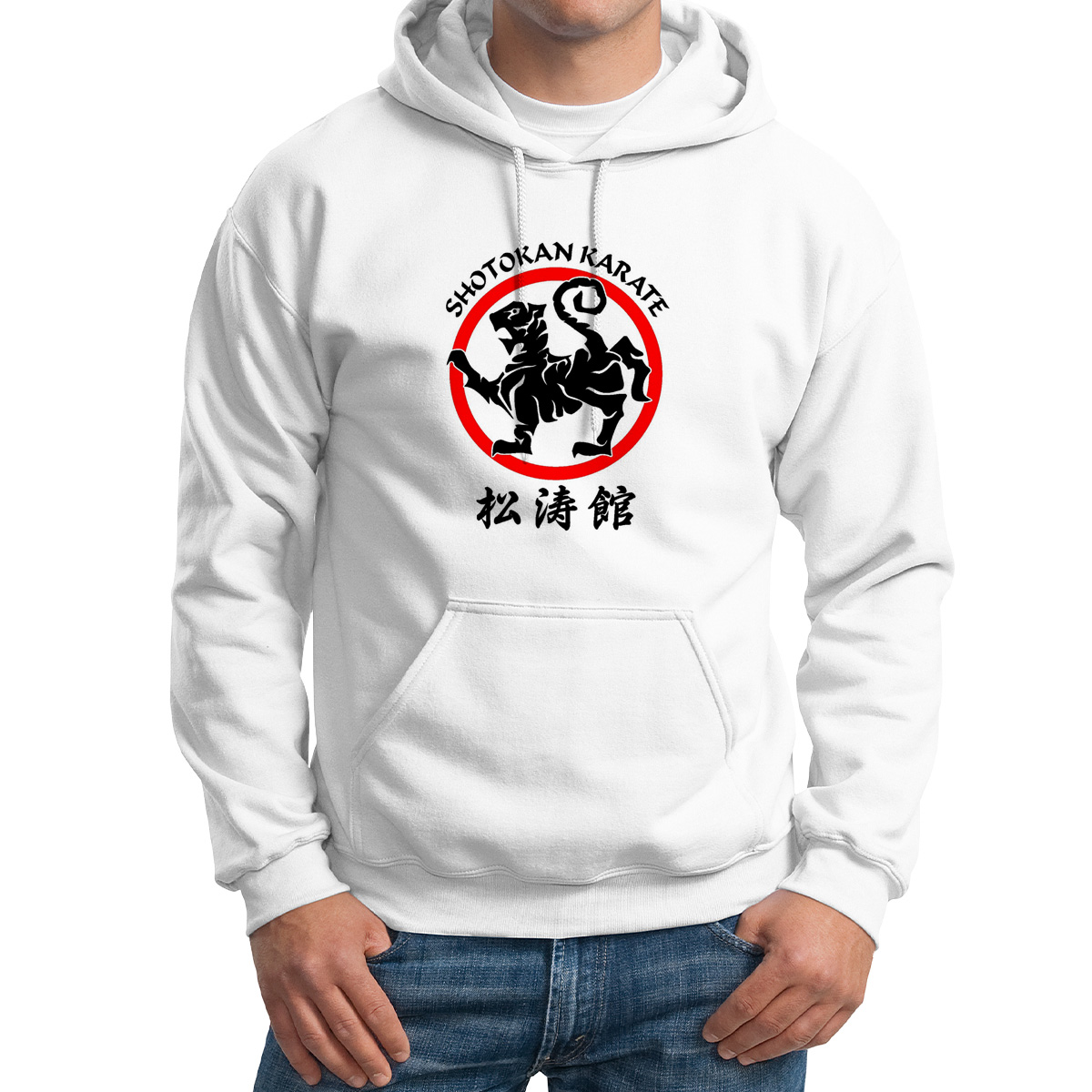 

Худи унисекс CoolPodarok Shotokan karate каратэ белое 64 RU, Белый, M0113457