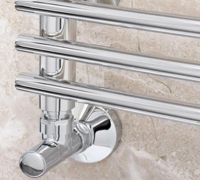 

Угловой вентиль с хромированной круглой ручкой MRV-R