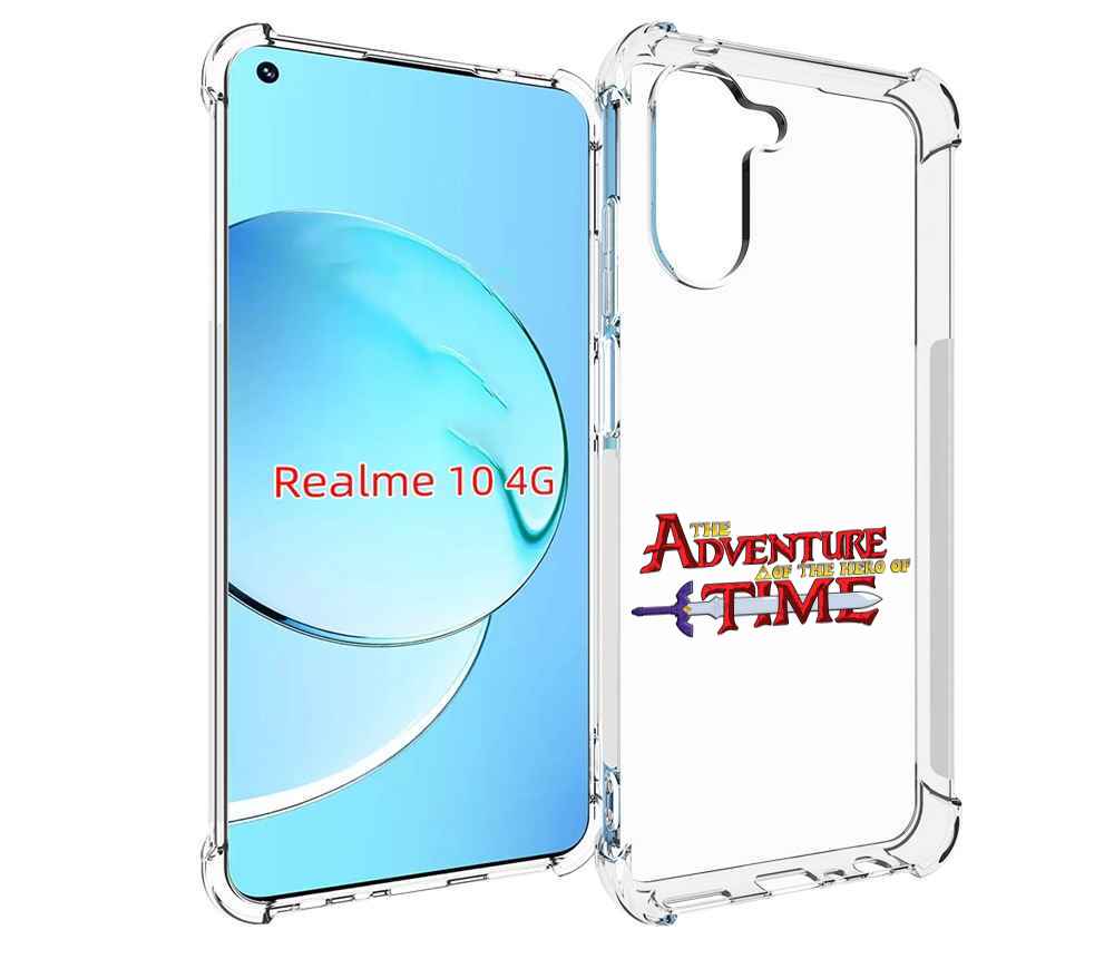 

Чехол MyPads время приключений логотип для Realme 10, Прозрачный, Tocco