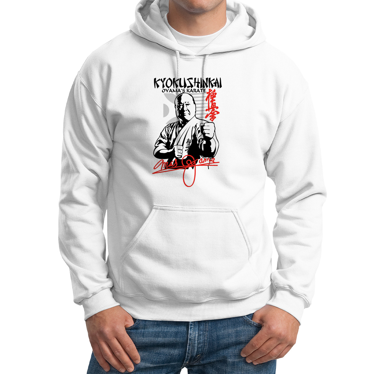 

Худи унисекс CoolPodarok Kyokushinkai киокушинкай белое 64 RU, M0113465