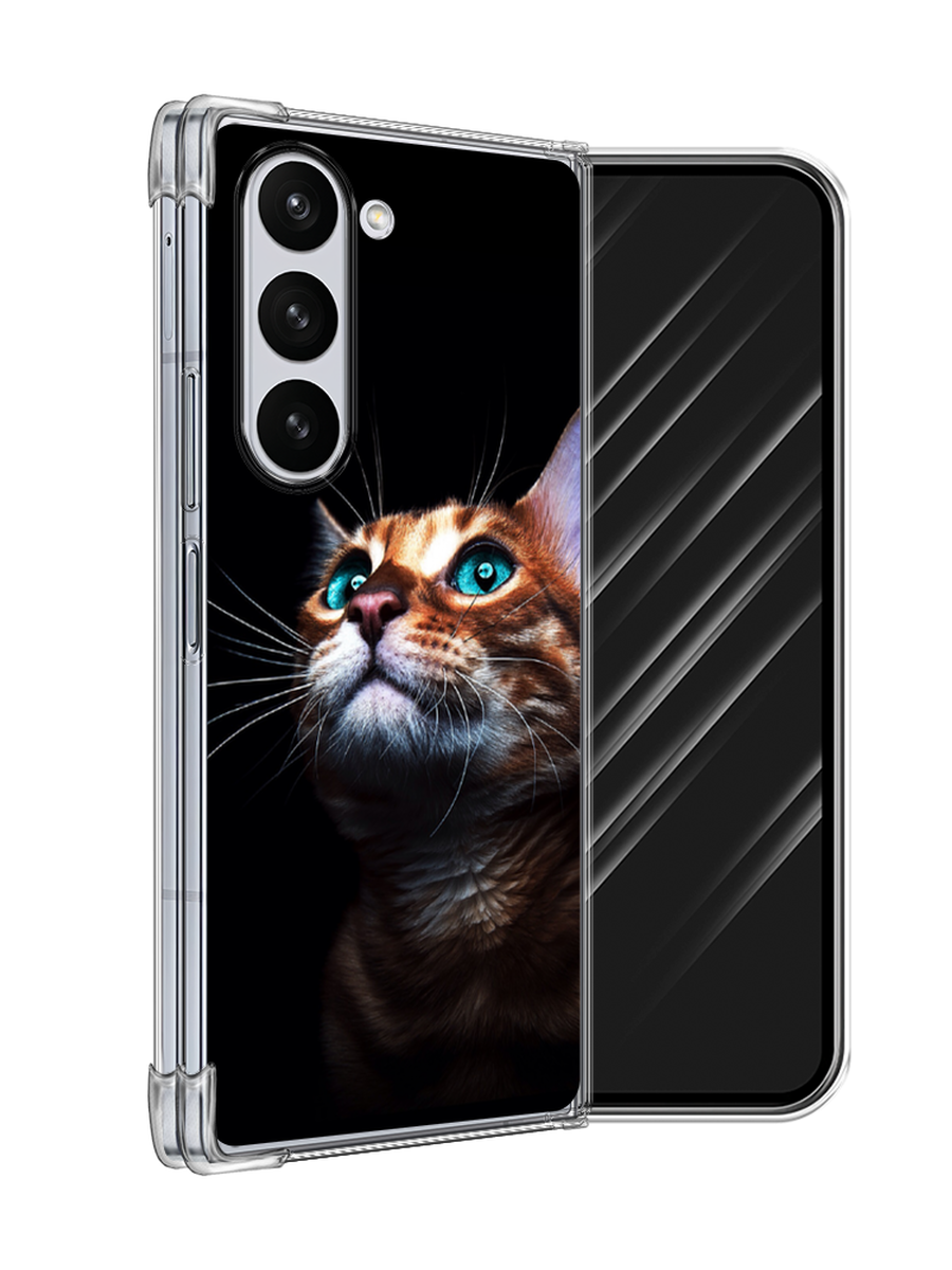 

Чехол Awog на Samsung Galaxy Z Fold 6 "Мечтательный кот", Коричневый, 2109850-1