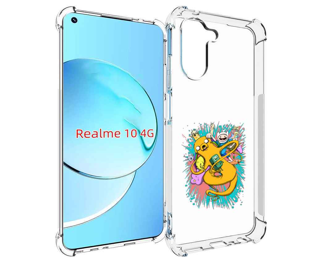 

Чехол MyPads время приключений рисунок для Realme 10, Прозрачный, Tocco