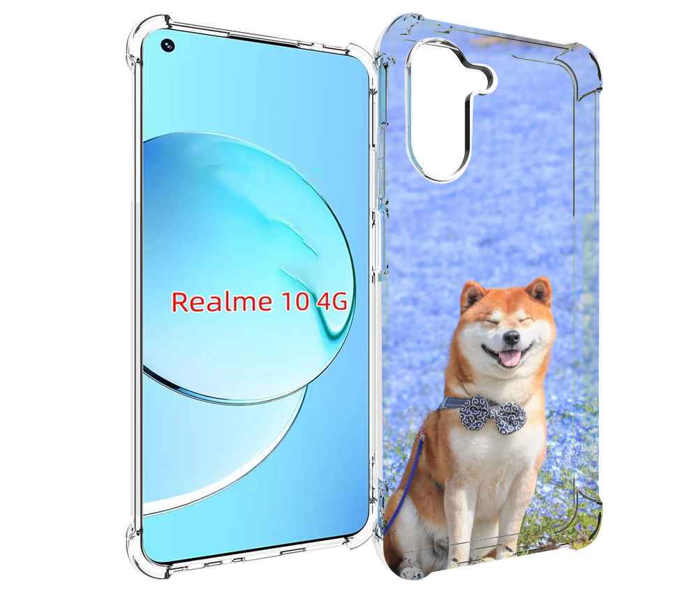 

Чехол MyPads сиба шиба ину 2 для Realme 10, Прозрачный, Tocco