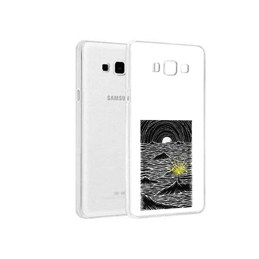 Чехол MyPads Tocco для Samsung Galaxy A5 (2015) маяк в черно белом море